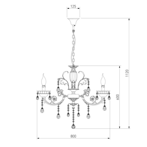 Подвесная люстра Bogates 230/8 Strotskis Подвесная люстра Bogates 230/8 Strotskis