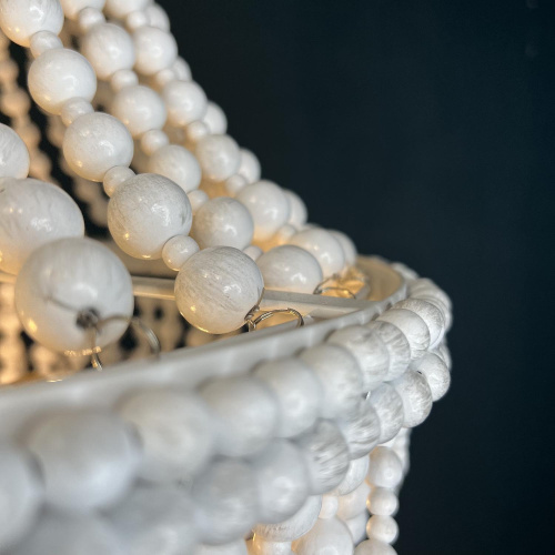 Люстра Rh Anselme White Wood Large Chandelier By Imperiumloft