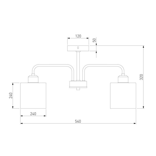 Потолочная люстра Eurosvet Оптима Essence 30176/3 хром