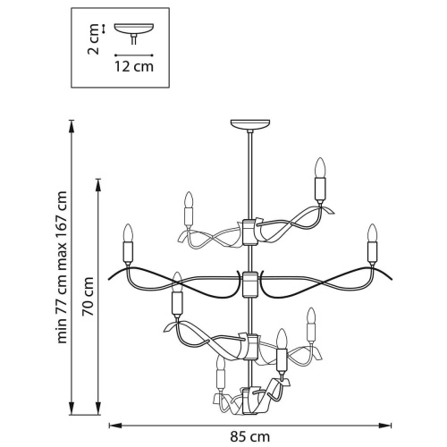 Подвесная люстра Lightstar Ragno 733283
