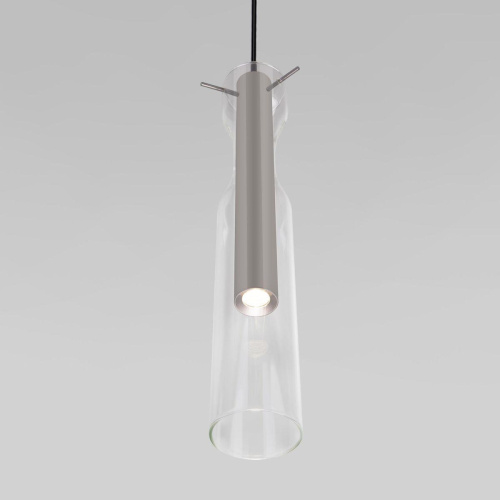 Подвесной светодиодный светильник Eurosvet Swan 50254/1 Led графит