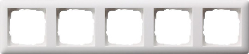 Рамка 5-постовая Gira Standard 55 чисто-белый шелковисто-матовый 021504