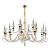 Подвесная люстра Crystal Lux Catarina SP12+6 Gold/Transparent-Cognac