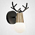 Бра С Рожками Deer A Wood/Black By Imperiumloft