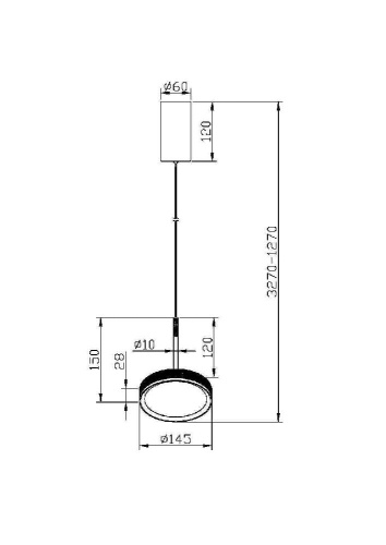 Подвесной светильник Maytoni MOD041PL-L15GB3K