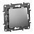 Переключатель одноклавишный промежуточный Legrand Etika 10A 250V алюминий 672409