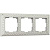 Рамка Werkel Antik на 3 поста жемчужный WL07-Frame-03 4690389063510