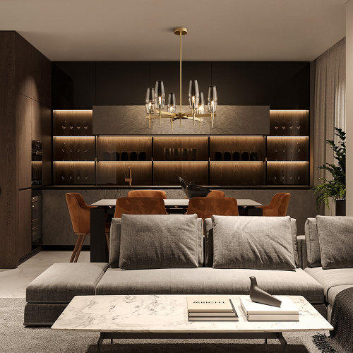 Подвесная люстра Maytoni Lita H002PL-06G