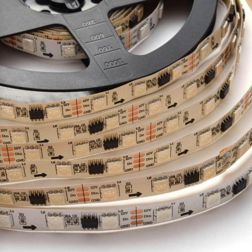 Светодиодная лента Apeyron 14,4W/m 60Led/m 5050SMD разноцветная 5M 82ЦЛ