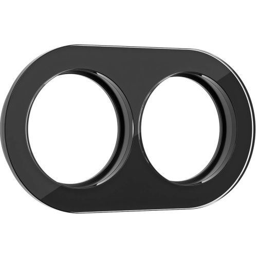 Рамка Werkel Favorit Runda на 2 поста черный WL21-Frame-01 4690389141973 Рамка Werkel Favorit Runda на 2 поста черный WL21-Frame-01 4690389141973