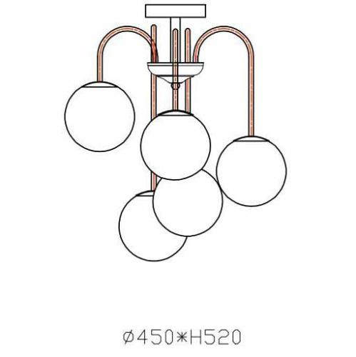Потолочная люстра Rivoli Vista 3026-305 Б0038062