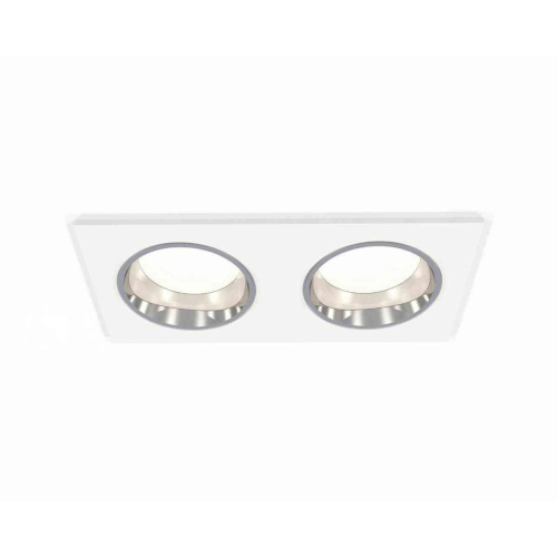 Комплект встраиваемого светильника Ambrella light Techno Spot XC6525003 SWH/PSL белый песок/серебро полированное (C6525, N6112)