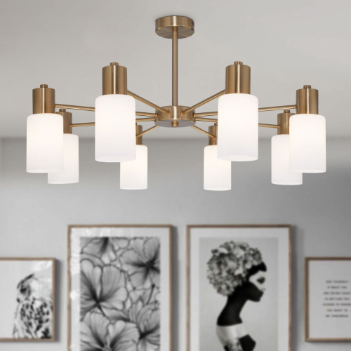 Потолочная люстра Eurosvet Vegga 70160/12 латунь Smart