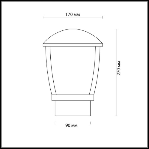 Уличный светильник Odeon Light Nature Tako 4051/1B Уличный светильник Odeon Light Nature Tako 4051/1B