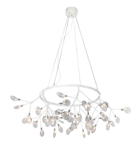 Подвесная светодиодная люстра Crystal Lux Evita SP45 D White/Transparent Подвесная светодиодная люстра Crystal Lux Evita SP45 D White/Transparent