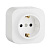 Розетка 2К+З Legrand Quteo 16A 250V с/з белая 782211