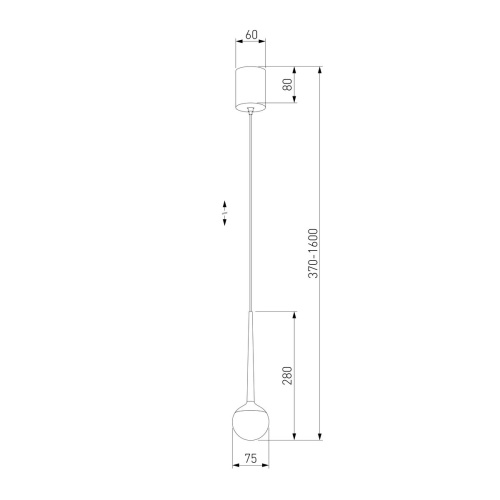 Подвесной светодиодный светильник Elektrostandard DLS028 6W 4200K белый a047769