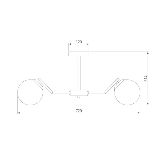 Подвесная люстра Eurosvet Frost 70154/6 латунь Подвесная люстра Eurosvet Frost 70154/6 латунь