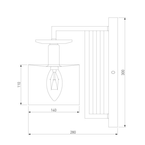 Бра Eurosvet Fargo 60123/1 хром