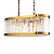 Люстра Welles 8 brass