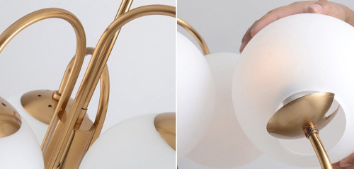 Люстра Gooseneck Pelle Chandelier By Imperiumloft