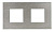 Рамка 2-постовая ABB Zenit сталь 2CLA227200N4001