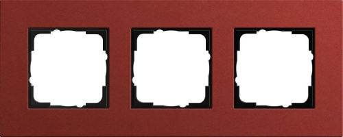 Рамка 3-постовая Gira Esprit Lenoleum-Multiplex красный 0213229