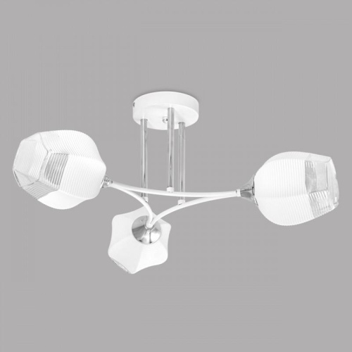 Потолочная люстра IMEX MD.4881-3-S WH+CH Потолочная люстра IMEX MD.4881-3-S WH+CH
