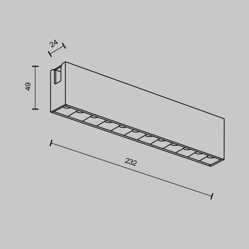 Трековый светильник Technical TR150-1-12W3K-M-B Трековый светильник Technical TR150-1-12W3K-M-B