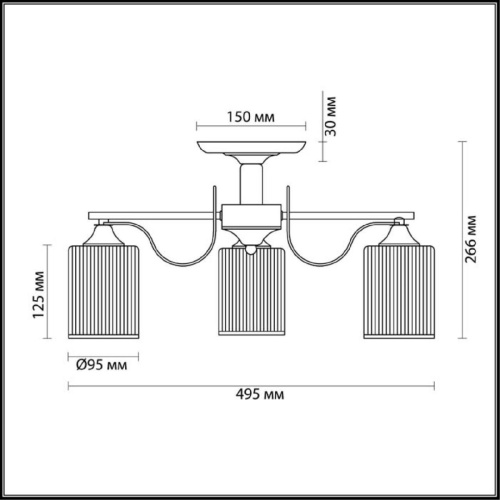Потолочная люстра Lumion Opicus 3508/3C