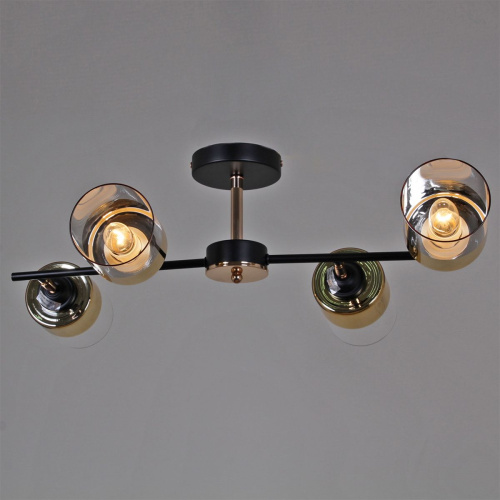 Потолочная люстра Reluce 11555-0.3-04 BK+FGD