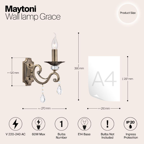 Бра Maytoni Grace RC247-WL-01-R