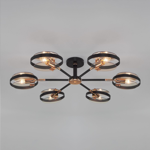 Потолочная люстра Eurosvet Gallo 70121/6 черный