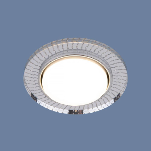 Встраиваемый светильник Elektrostandard 3033 GX53 CL/SL прозрачный/серебро a045484