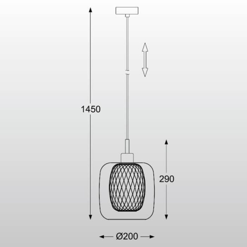 Подвесной светильник Zumaline Donato P0310-01H-F4GP