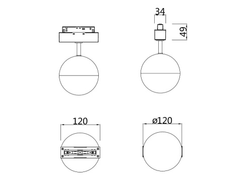 Трековый светодиодный светильник для магнитного шинопровода Maytoni Technical Kiat TR017-2-10W4K-W Трековый светодиодный светильник для магнитного шинопровода Maytoni Technical Kiat TR017-2-10W4K-W