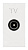Розетка TV ABB Zenit альпийский белый 2CLA215070N1101